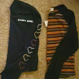 2 long sleeve crop shirts